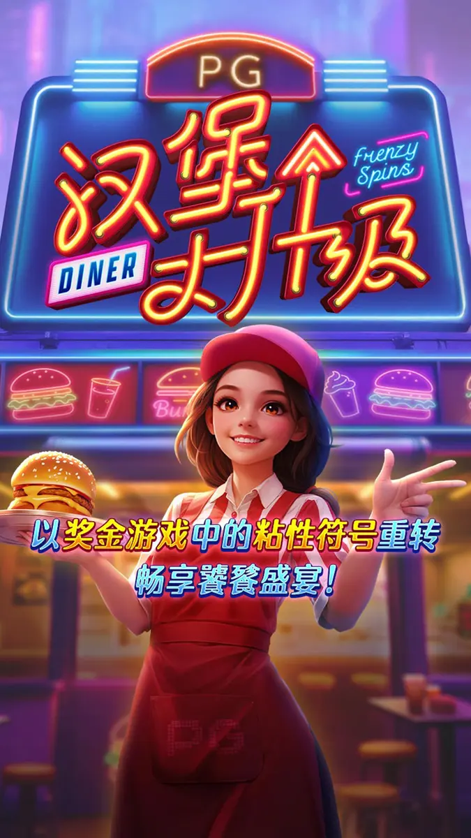 漢堡大升級（Diner Frenzy Spins）— PG SOFT 遊戲介紹 - 官方主視覺