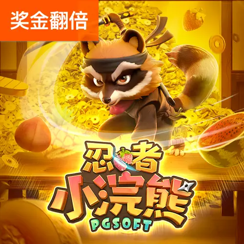 忍者小浣熊 (Ninja Raccoon Frenzy) 遊戲介紹 | PG SOFT - 官方宣傳圖